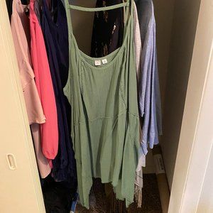 Melrose and Market Sharkbite Tank Top Plus Size